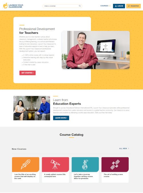 launchyourclassroom.com Drupal website