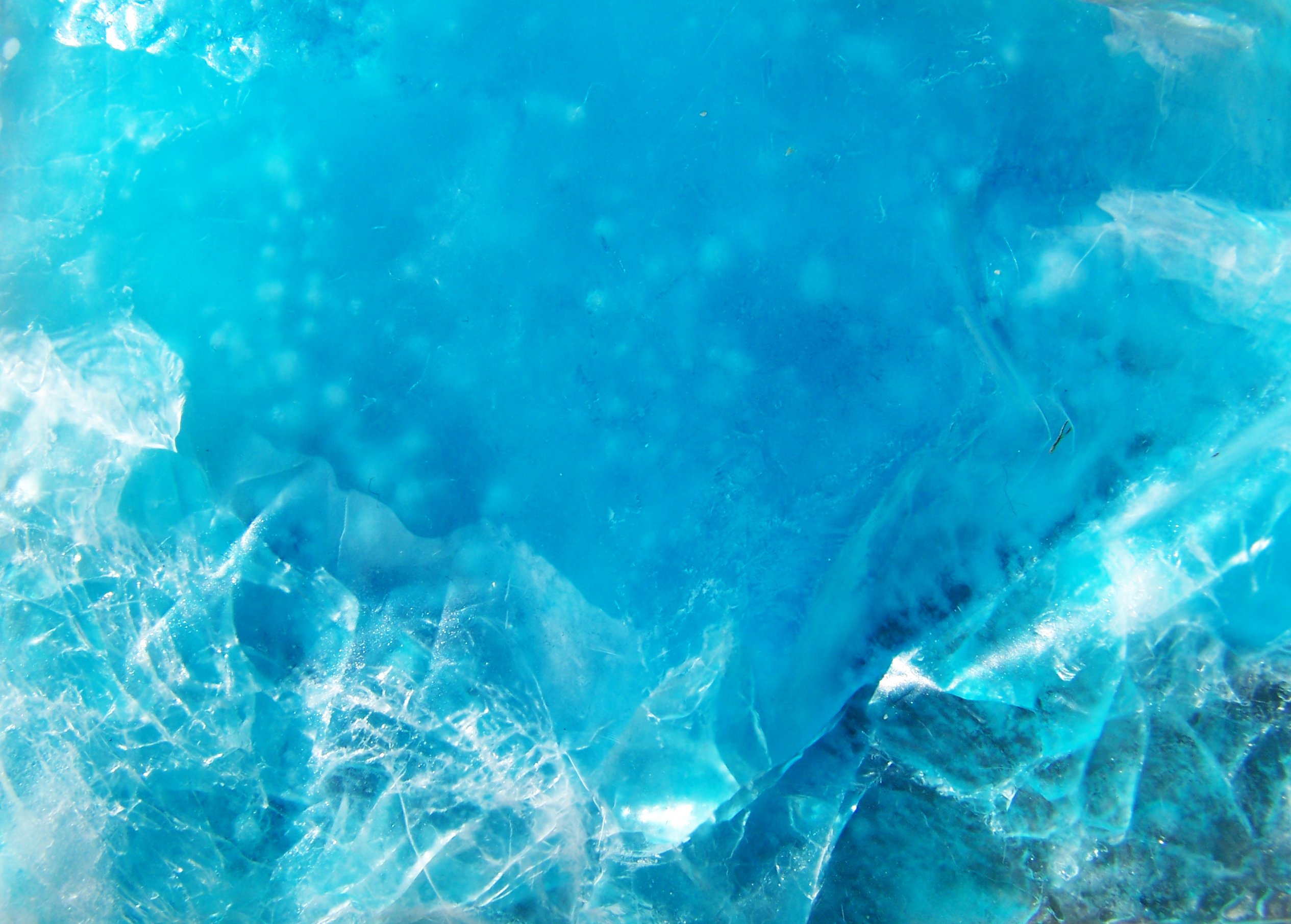 swirling blue ice