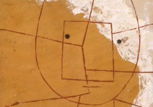 abstract art in browns and reds