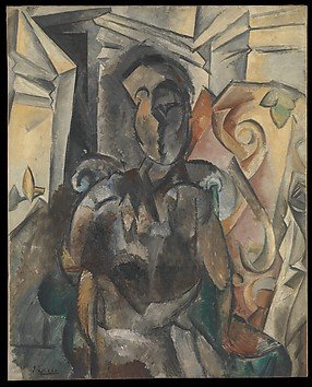 painting Woman in an Armchair 1909–10 Pablo Picasso
